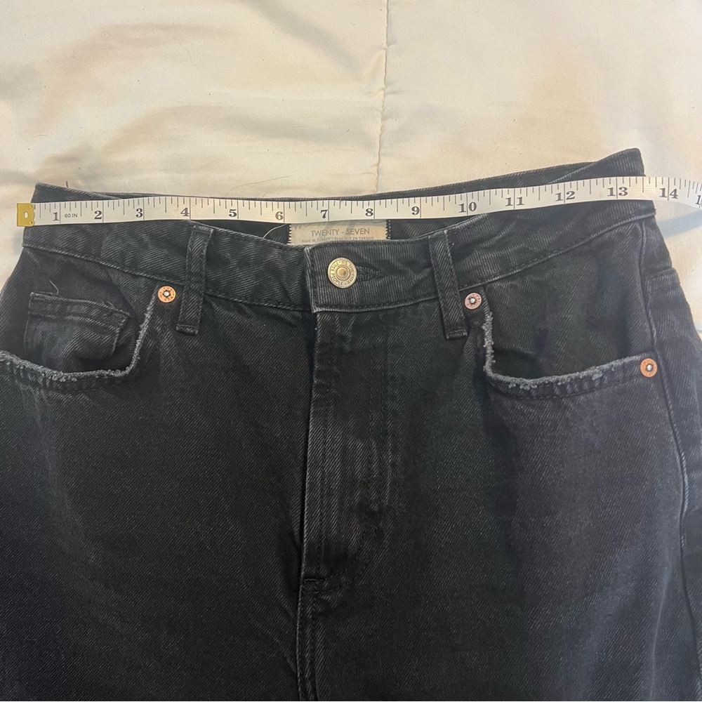 Free People Dakota Straight Leg Jean in Black size 27 - Picture 9 of 12